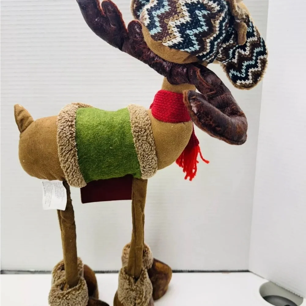 RAZ Imports – 17″ Moose Christmas Display Piece or Christmas Tree Ornament